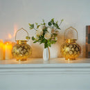 7'' High Battery Powered Cordless Lamp with LED Fairy Lights by JHY DESIGN