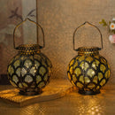 7'' High Battery Powered Cordless Lamp with LED Fairy Lights by JHY DESIGN
