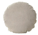 Corduroy round pillow cover living room solid stripe decor by Decorbites