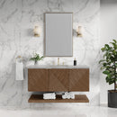 James Martin Marcello 48" Floating Single Bathroom Vanity, Chestnut