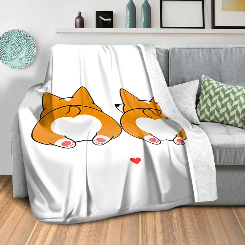 Corgi Butt Love Blanket