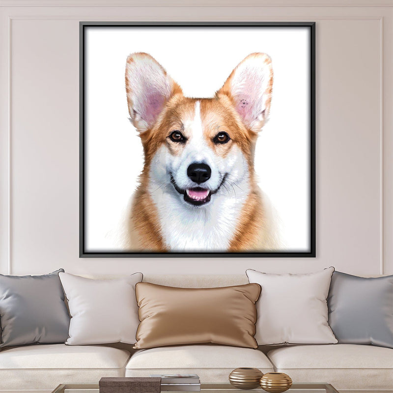 Corgi Portrait Canvas