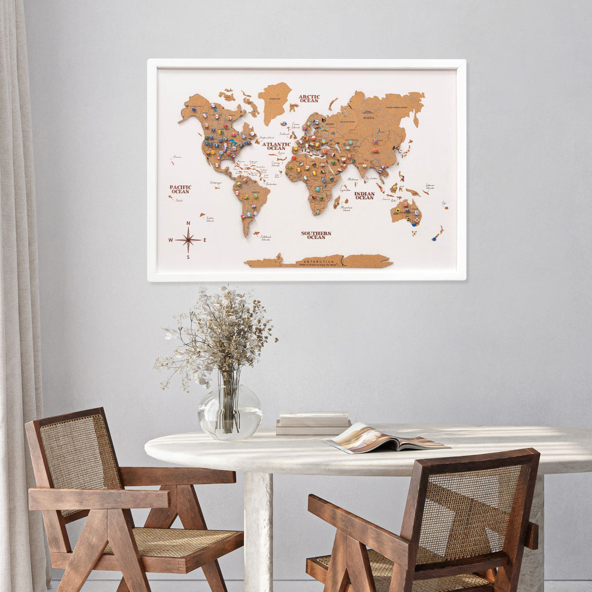 Cork Panel World Map, photo 12 of 16