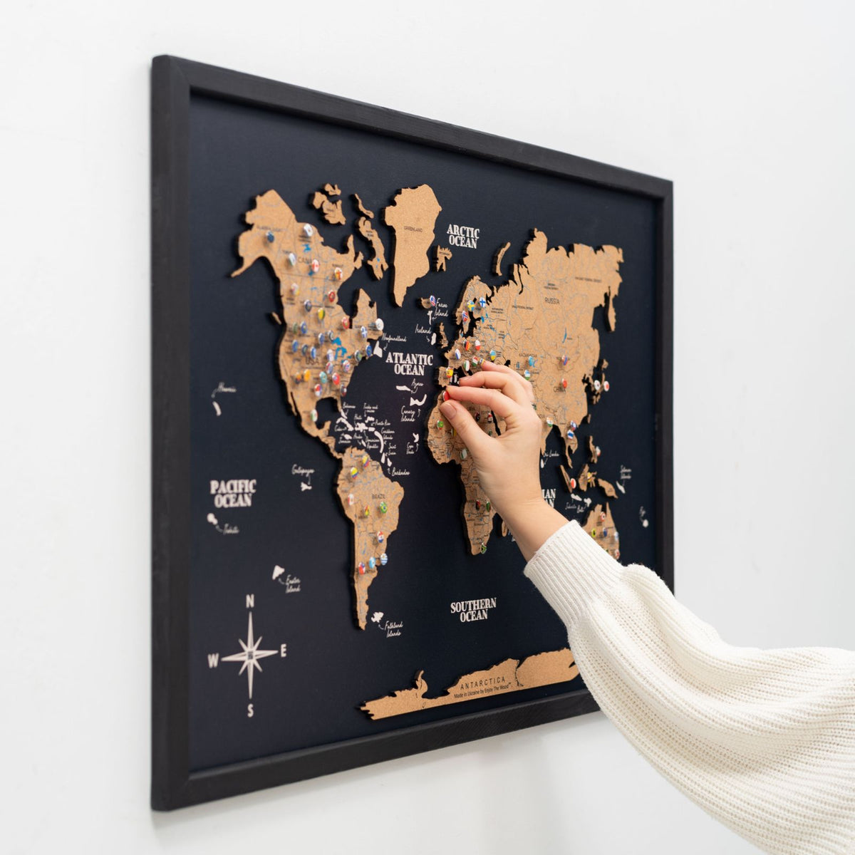 Cork Panel World Map, photo 9 of 16