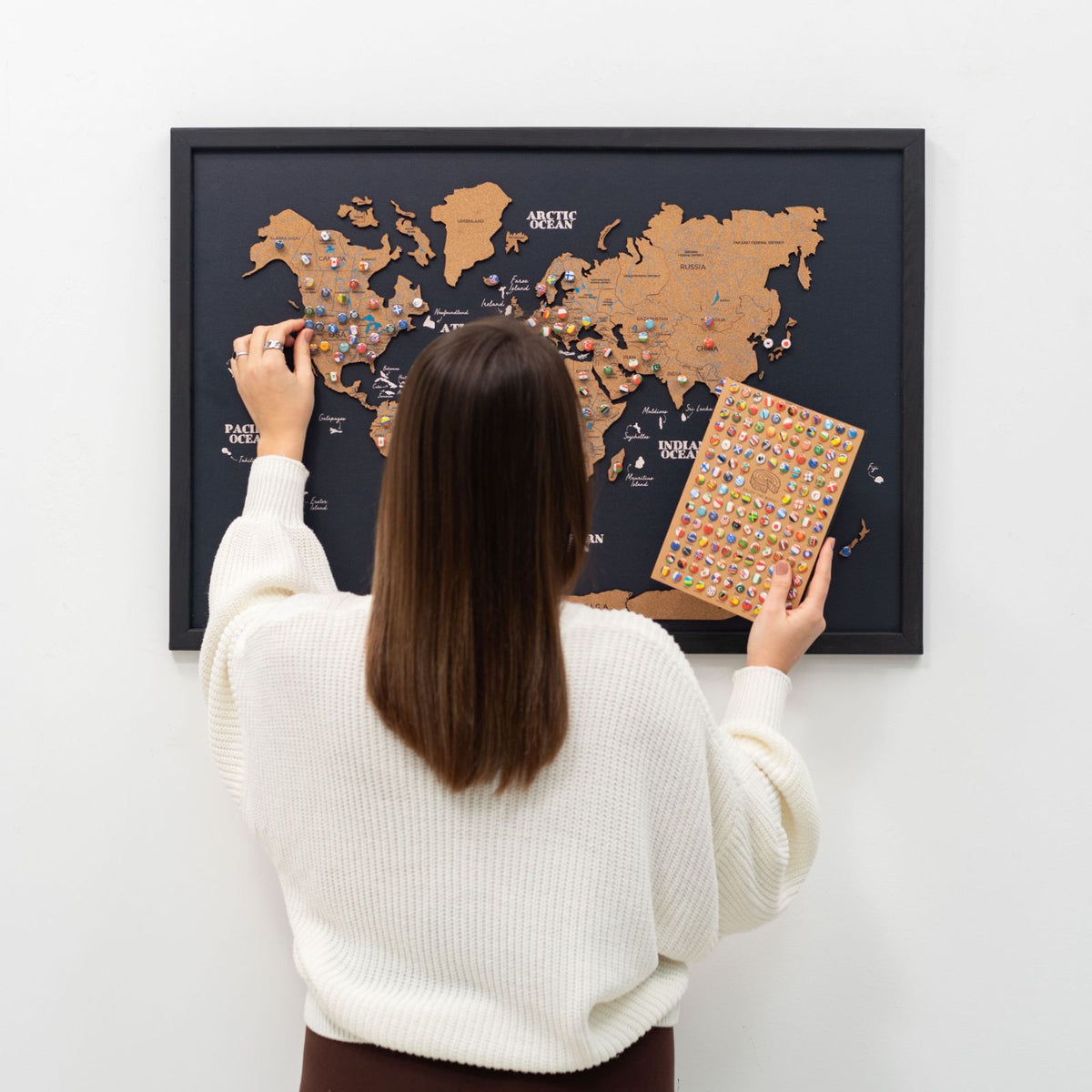 Cork Panel World Map, photo 10 of 16