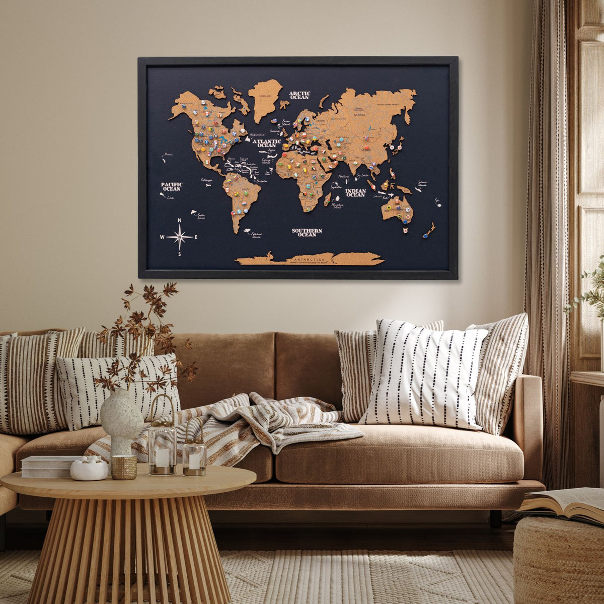 Cork Panel World Map, photo 13 of 16