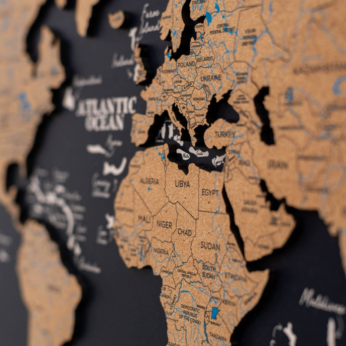 Cork Panel World Map, photo 2 of 16