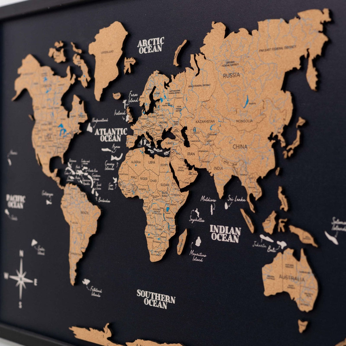 Cork Panel World Map, photo 4 of 16