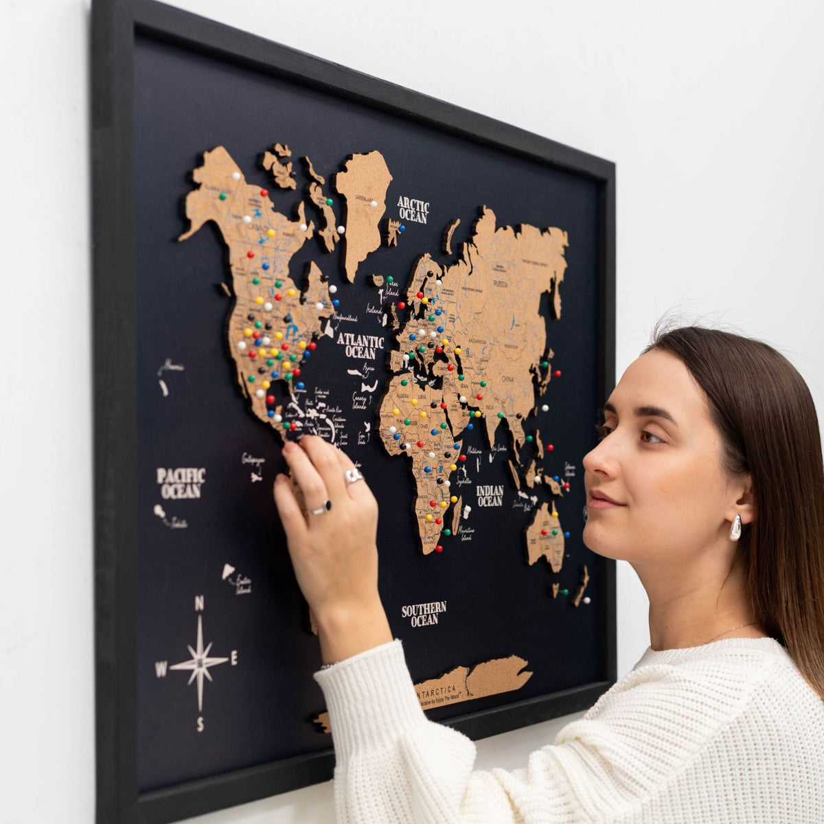 Cork Panel World Map, photo 5 of 16