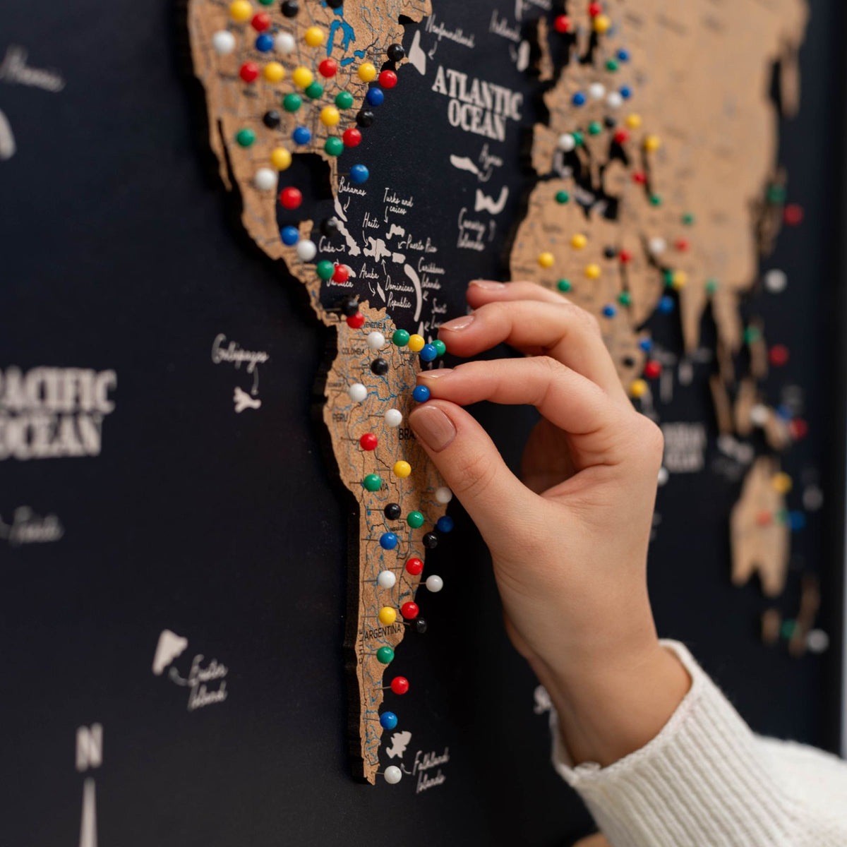 Cork Panel World Map, photo 6 of 16