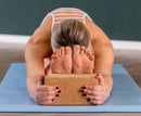 Cork Yoga Block or set - Earth Friendly sturdy cork wood, beveled edges easy grip