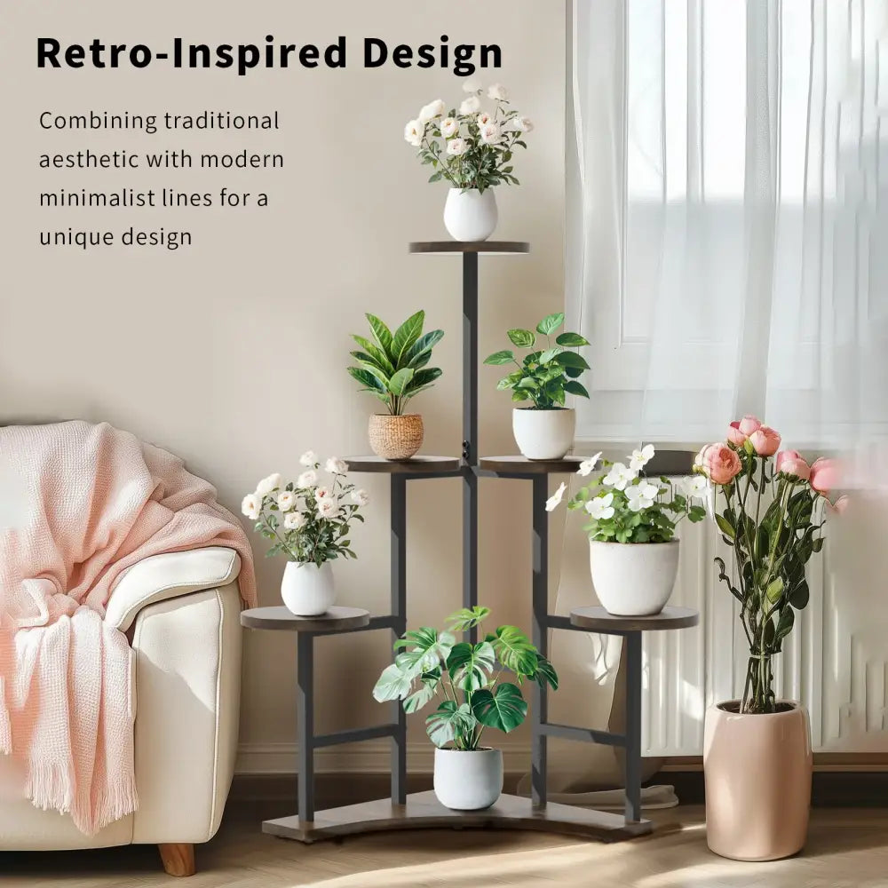 GobekUsa 6-tier Corner Plant Stand - Space-saving Display Shelf, photo 7 of 10