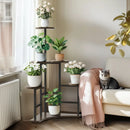 GobekUsa 6-tier Corner Plant Stand - Space-saving Display Shelf