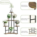 GobekUsa 6-tier Corner Plant Stand - Space-saving Display Shelf