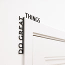 Wooden Corner Quote – Do Great Things