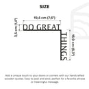 Wooden Corner Quote – Do Great Things