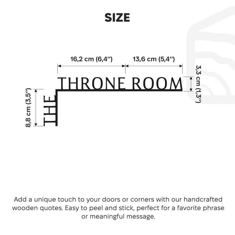 Wooden Corner Quote – The Throne Room, photo 8 of 10