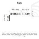 Wooden Corner Quote – The Throne Room