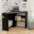 Corner Computer Desk with Storage Shelf - Triangle Design by LJGDeals
