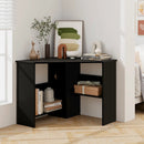 Corner Computer Desk with Storage Shelf - Triangle Design by LJGDeals