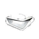 Chevron · White L-Shaped Executive Desk