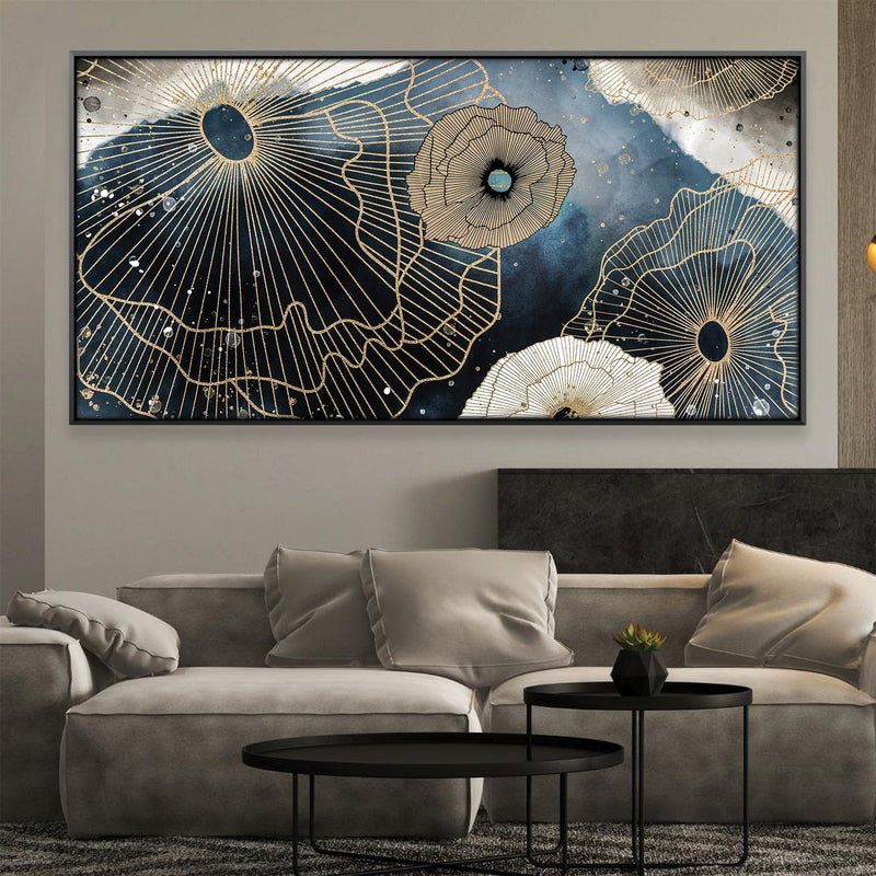 Cosmic Blooms Canvas