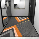 Cosmic grey crystal velvet entrance rug for hallway by Decorbites
