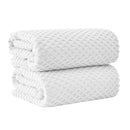 Cotton Diamond Waffle Weave Bath Towel Set - Grayson Collection by Great Bay Home