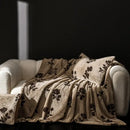 GobekUsa Cosy Faux Rabbit Plush Blanket in Milk Velvet for Single Sofa Decoration & Napping
