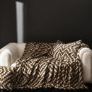 GobekUsa Cosy Faux Rabbit Plush Blanket in Milk Velvet for Single Sofa Decoration & Napping