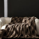 GobekUsa Cosy Faux Rabbit Plush Blanket in Milk Velvet for Single Sofa Decoration & Napping
