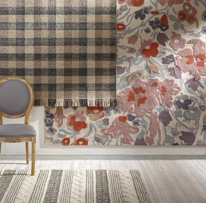 Chilliwack Gray Plaid Wool Rug