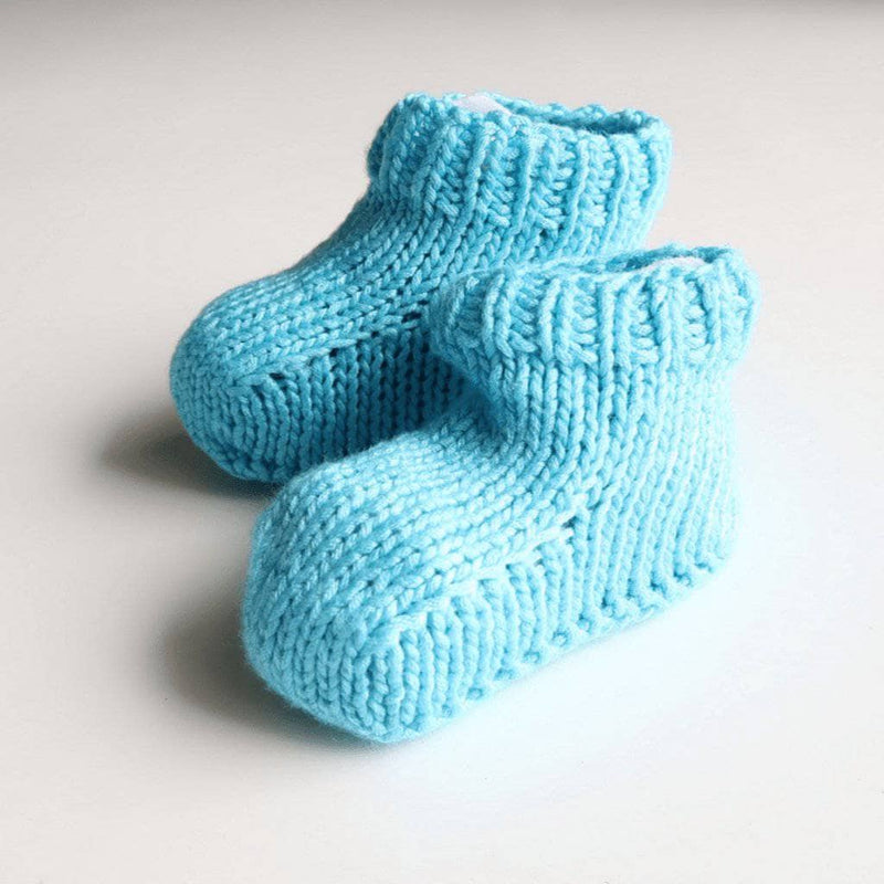 Cotton Candy Baby Booties Knitting Pattern