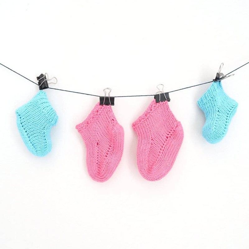 Cotton Candy Baby Booties Knitting Pattern