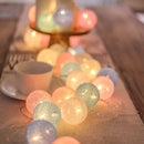 GobekUsa Cotton Garland LED String Lights, Home Decor