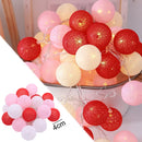 GobekUsa Cotton Garland LED String Lights, Home Decor