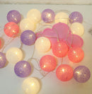 GobekUsa Cotton Garland LED String Lights, Home Decor