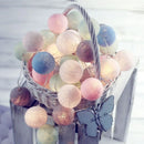 GobekUsa Cotton Garland LED String Lights, Home Decor