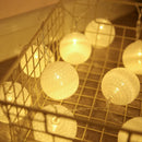 GobekUsa Cotton Garland LED String Lights, Home Decor