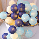 GobekUsa Cotton Garland LED String Lights, Home Decor