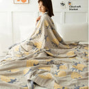 GobekUsa Cotton Gauze Boho Throw Blanket - Cozy Bedspread & Sofa Cover