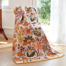 GobekUsa Cotton Gauze Peacock Bath Towel - Soft, Skin-Friendly, Quick Dry - 90x180cm