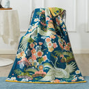 GobekUsa Cotton Gauze Peacock Bath Towel - Soft, Skin-Friendly, Quick Dry - 90x180cm