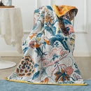 GobekUsa Cotton Gauze Peacock Bath Towel - Soft, Skin-Friendly, Quick Dry - 90x180cm