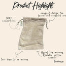 Cotton Mesh Wash Bag by Bamboo Switch