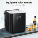 Countertop Ice Maker with Handle, 8 Bullet Ice Ready in 6 Mins Z3908