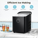 Countertop Ice Maker with Handle, 8 Bullet Ice Ready in 6 Mins Z3908