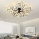 GobekUsa Country Branch Iron Ceiling Light: American Style Living Room Decor Fixture