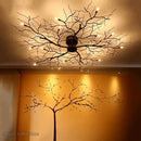 GobekUsa Country Branch Iron Ceiling Light: American Style Living Room Decor Fixture