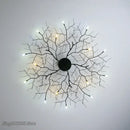 GobekUsa Country Branch Iron Ceiling Light: American Style Living Room Decor Fixture